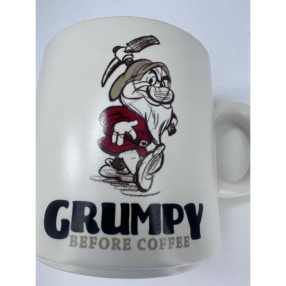 Hallmark Disney Grumpy Before Coffee Mug Snow White Seven Dwarfs Cup - Picture 2 of 7
